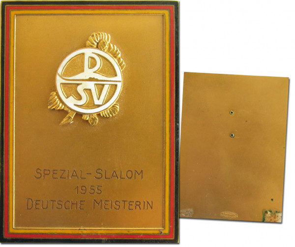 German Skiing Championships 1955 Winner medal