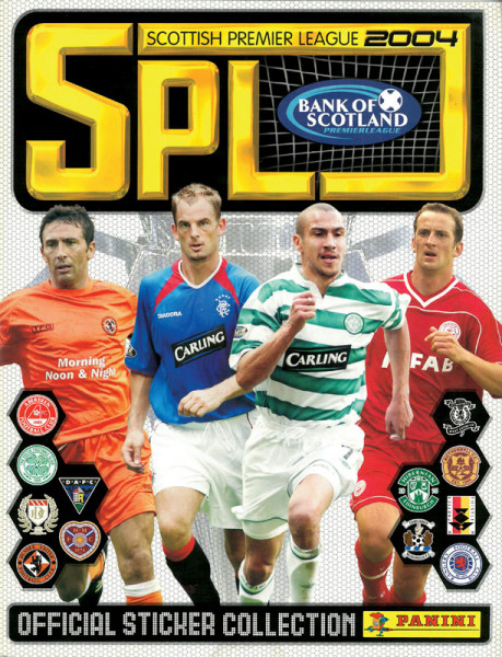 Scottish Premier League 2004. Official sticker collection.