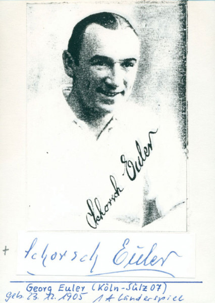 Euler, Georg: (1905-1993) Originalsignatur Georg Euler
