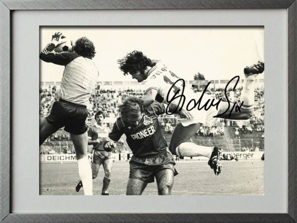 Six, Didier: Original Autograph im Rahmen