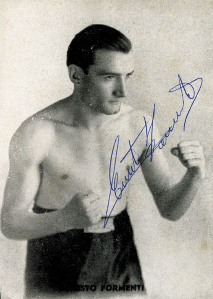 Formenti, Ernesto: Autograph Olympic games 1948 boxing Italy