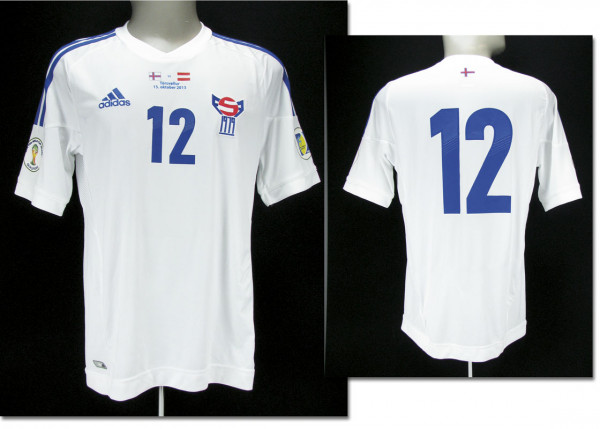 World Cup 2014 match worn football shirt Faroese