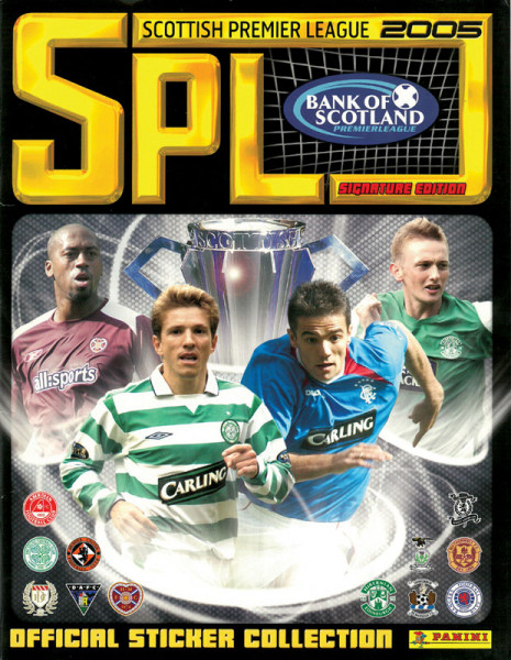 Scottish Premier League 2005. Official sticker collection.