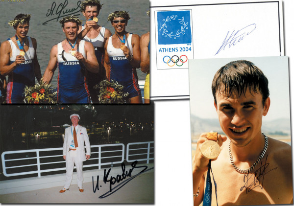 Rußland Rudern OSS2004: Olympic Games 2004 Autograph rowing Riússia