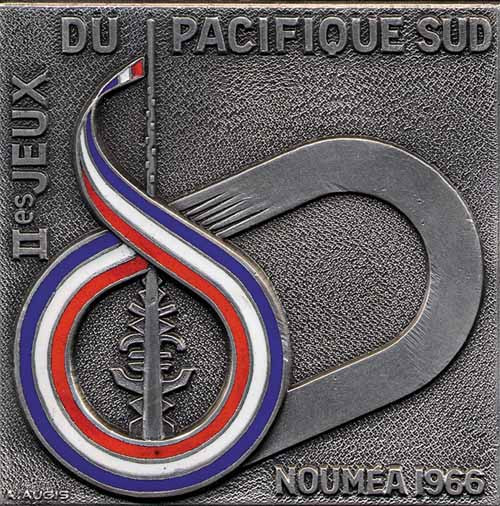 IIes Jeux du Pacifique Sud. Nouméa 1966, Teilnehmerplakette 1966