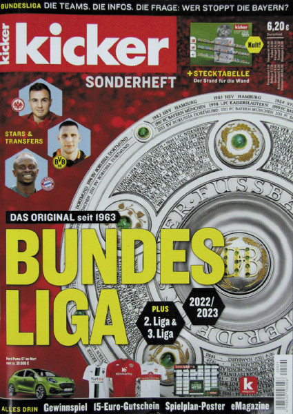 Kicker Sonderheft Bundesliga 2022/2023.