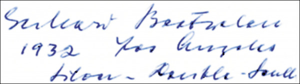 Boetzelen, Gerhard: Autograph Olympic Rowing 1932. G.Boetzelen