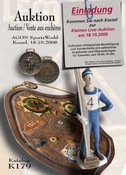 33. AGON Auktion: Auktions-Katalog: SportMemorabilia MailOrder