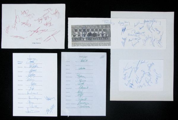 Österereich 1962: Autogrammsammlung Österreich 1962 mit 1 Sammlerblä