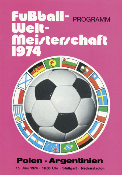 FIFA World Cup 1974. Programme Poland v Argentina