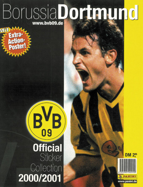 Sammelbilder-Panini Offizielle Stickerkollektion Borussia Dortmund 2000/2001.