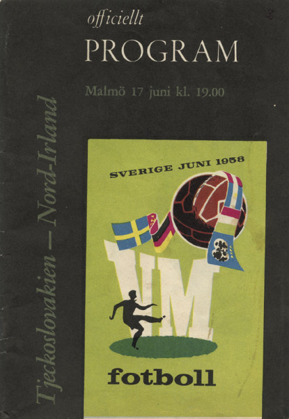 Programme: World Cup 1958 N. Ireland - CSSR