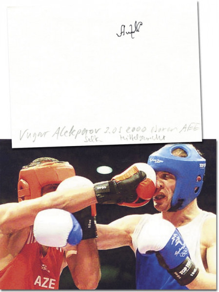 Alakparov, Vugar: Olympic Games 2000 Boxing Autograph Azerbaischan
