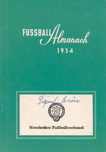 Fußball-Almanach 1954. Anschriften des deutschen Fußballsportes. Hessischer Fußballverband