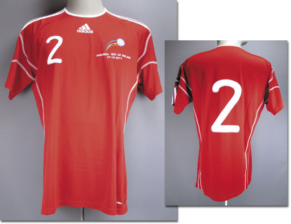 UEFA EURO 2012 match worn football shirt Andorra