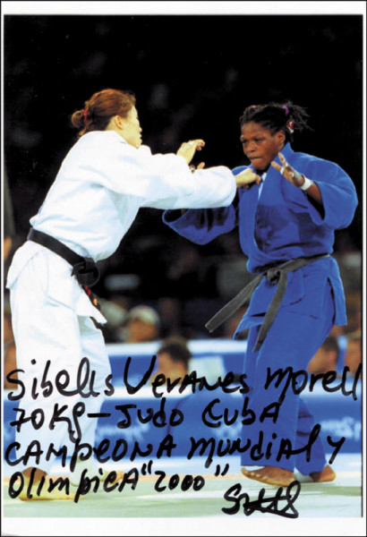 Veranes Morell, Sibelis: Olympic Games 2000 Judo Autograph Cuba