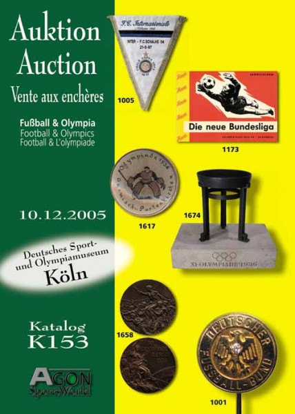 25. AGON Auktion: Auktions-Katalog: SportMemorabilia Live Köln