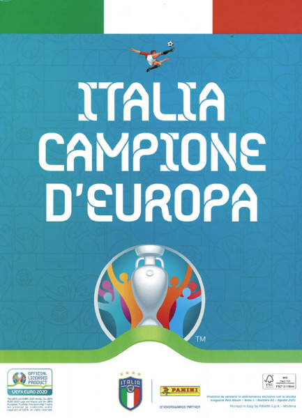 UEFA Euro 2020 Winner Italy Panini Poster Album