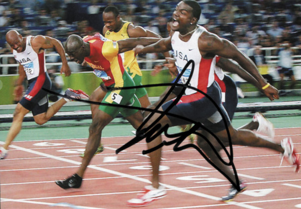 Gaitlin, Justin: Olympic Games 2004 Autograph Atletics USA
