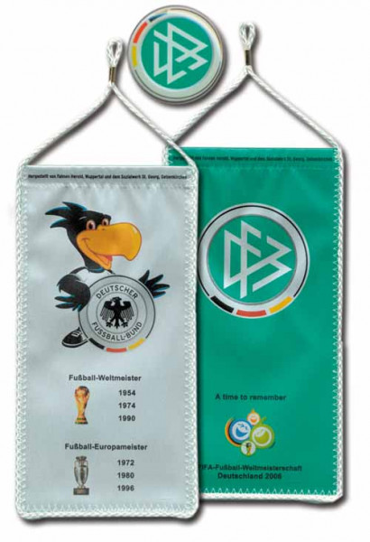 DFB Wimpel + Pin WM 2006, Wimpel + Pin WM 2006