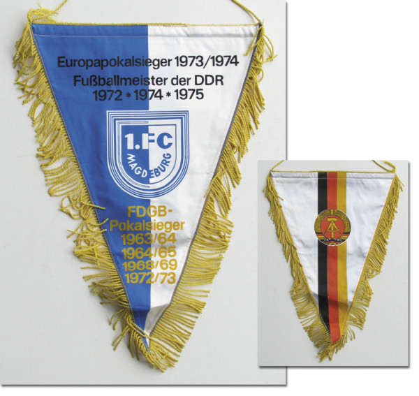 Football Match Pennant 1975. 1.FC Magdeburg