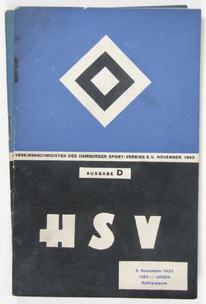 Hamburger SV Clubmagazin 1933.