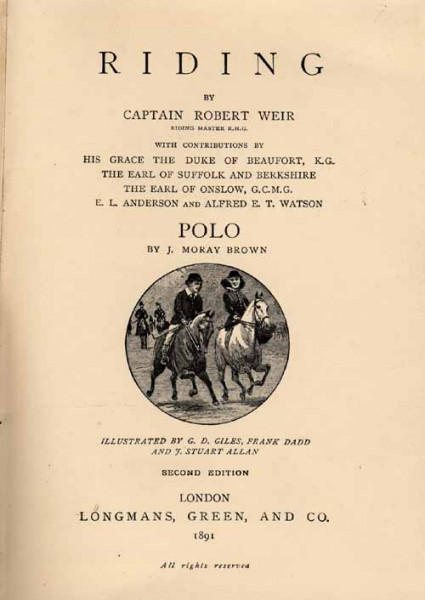 Riding (by R.Weir). Polo by Moray Brown.