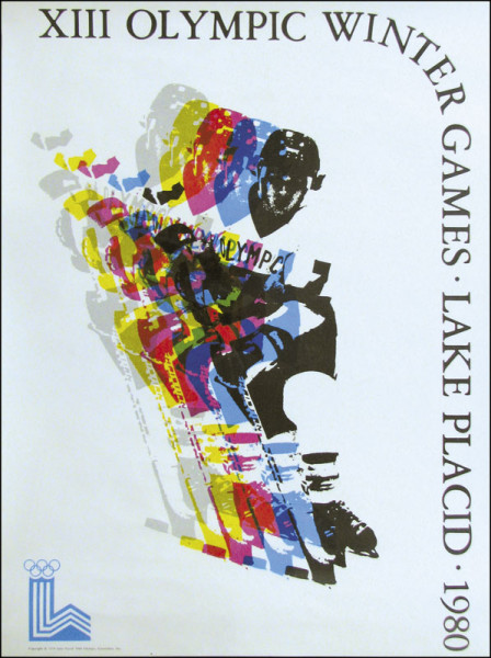 XIII Olympic Wintergames - Eishockey, Plakat OSW1980