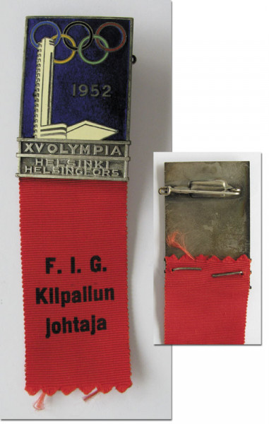 Olympic Games Helsinki 1952 Participation badge