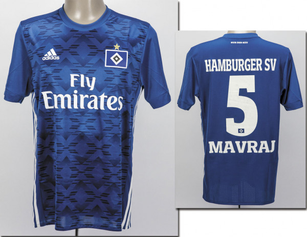 Mergim Mavraj am 13.01.2018 gegen Augsburg, Hamburger SV - Trikot 2017/2018