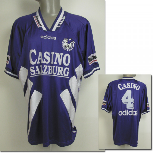 match worn football shirt Austria Salzburg 1995