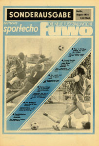 Deutsches Sport Echo 75 gem. mit FUWO: DDR-Fußballsaison 1975/76