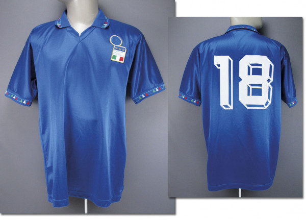 World Cup 1994 match worn football shirt Italy