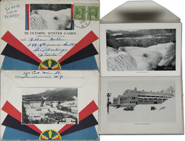 Olympic Games 1932. Lake placid letterbook