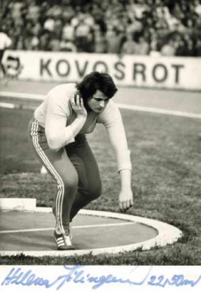 Fibingerová, Helena: Olympic Games 1976 Autograph Atletics CSSR