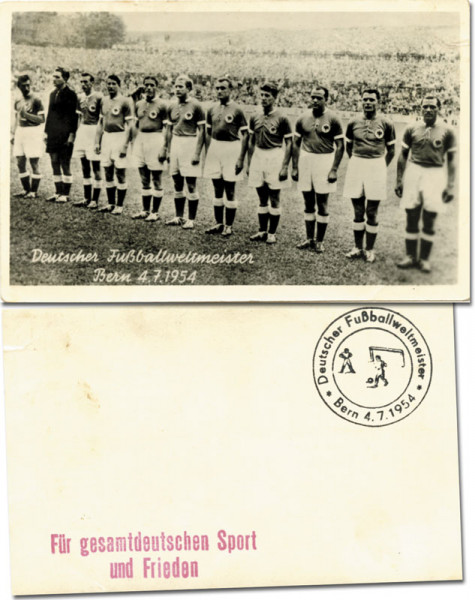 World Cup 1954 German Fotocard 14x9 cm