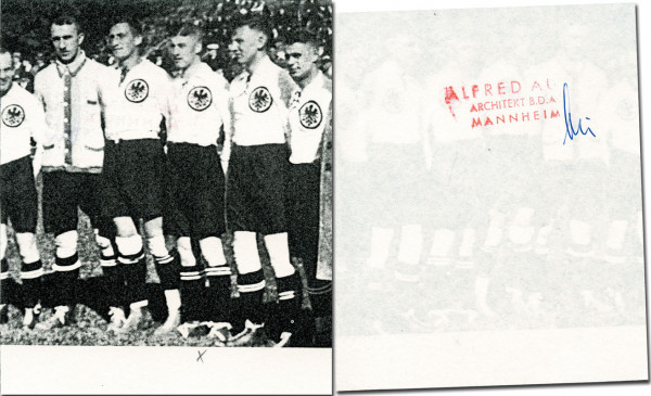 Au, Alfred: Autograph Football Germany. Alfred Au