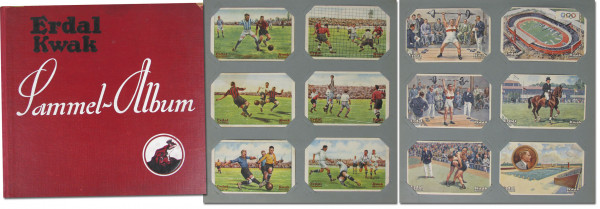 Sport-Sammelalbum. 18 verschiedene Serien der Erdal - Sportserien. Reihe á 6 Bilder. (Serie Nr. 1-5,
