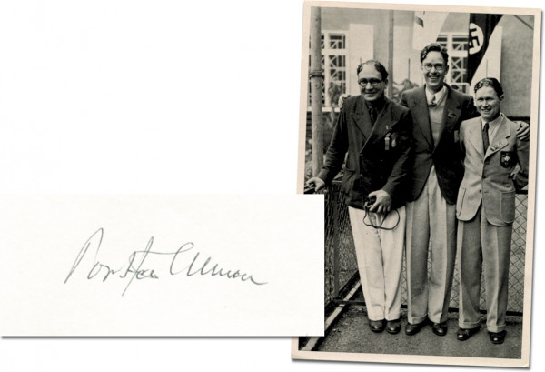 Ullmann, Torsten: Autograph Olympic 1936+48. Torsten Ullmann