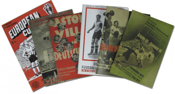 6 reprints of football programmes German clubs