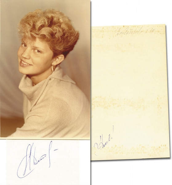 Dendeberova, Yelena: Olympic Games 1988 Autograph swimming USSR