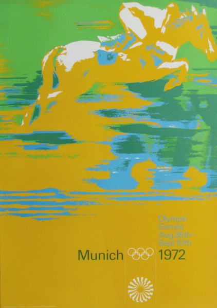 Werbeplakat "Reitsport" englisch 84x60cm, Plakat OSS1972