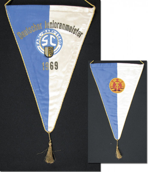 Original match pennant GDR Karl-Marx-Stadt 1969