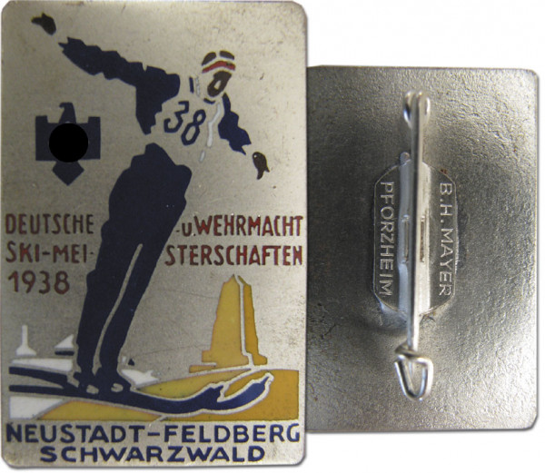 Skimeiterschaften 1938 Pin