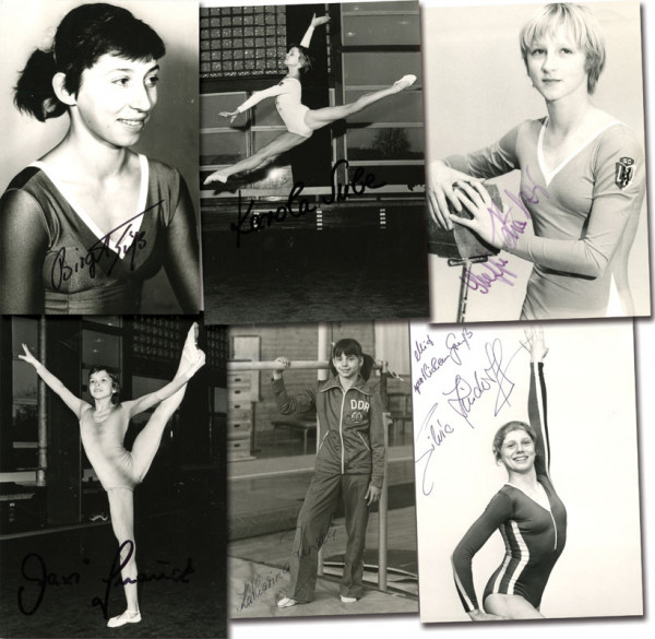 DDR Turnen OSS1980 Frauen: Silbermedaille im Turnen Mannschaft Mehrkampf Herr