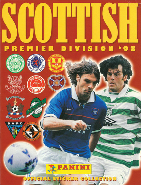 Scottish Premier Division '98. Official sticker collection.