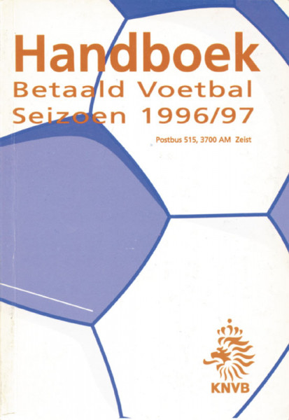 Dutch handbook for the Netherland professional football 1996/97