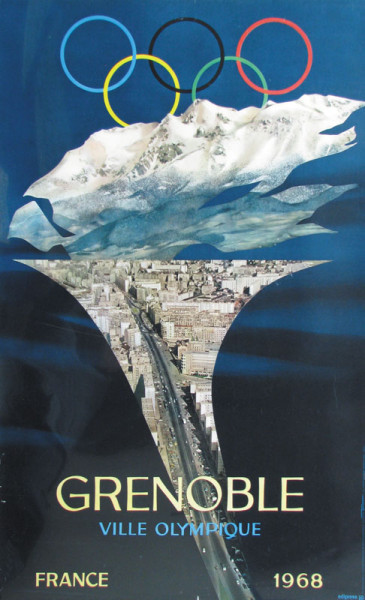 Poster Olympic Winter Games 1968 Grenoble