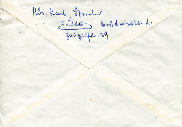 Storch, Karl: Autograph Olympic Games 1952 Athetics Germany