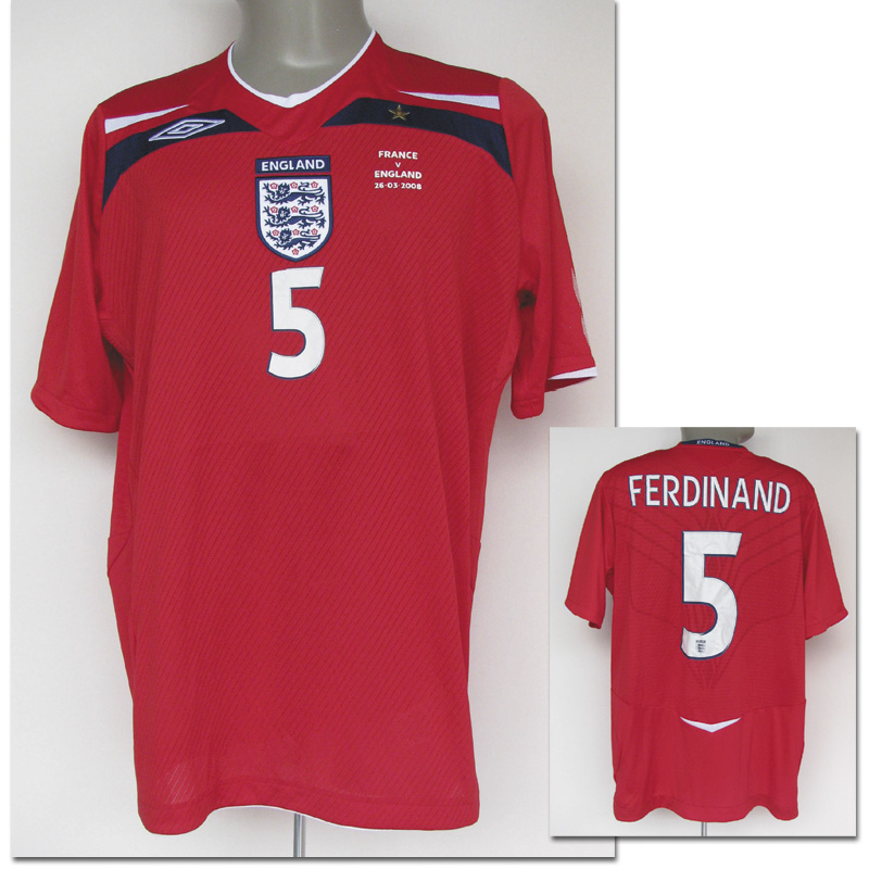 Rio Ferdinand Am 26 03 2008 Gegen Frankreich Agon Sportsworld